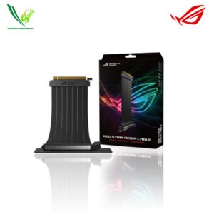 ROG Strix 240 mm PCI-E 3.0 x 16 Riser Cable with 90 degree adapter, patent SafeSlot™ design, EMI Shielding